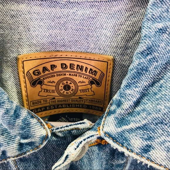Gap Classic Denim Jacket - Kids L - Picture 6 of 8